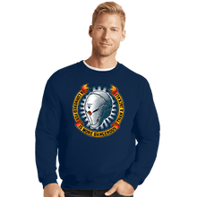 Load image into Gallery viewer, Secret_Shirts Crewneck Sweater, Unisex / Small / Navy A Cornered Fox
