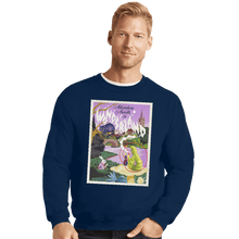 Load image into Gallery viewer, Shirts Crewneck Sweater, Unisex / Small / Navy Adventure Awaits In Wonderland