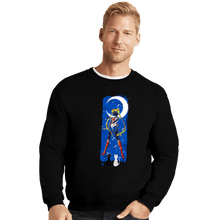 Load image into Gallery viewer, Shirts Crewneck Sweater, Unisex / Small / Black Inked Moon