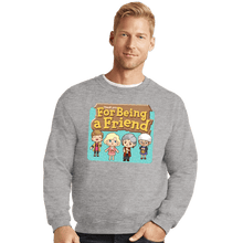 Load image into Gallery viewer, Secret_Shirts Crewneck Sweater, Unisex / Small / Sports Grey Thankyou For Being A Friend