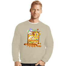 Load image into Gallery viewer, Secret_Shirts Crewneck Sweater, Unisex / Small / Sand Anime Bus!
