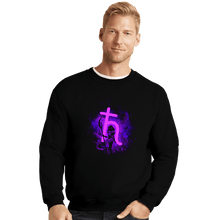 Load image into Gallery viewer, Shirts Crewneck Sweater, Unisex / Small / Black Saturn Art