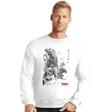 Load image into Gallery viewer, Shirts Crewneck Sweater, Unisex / Small / White Xenomorphs Invasion Sumi-e
