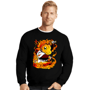 Daily_Deal_Shirts Crewneck Sweater, Unisex / Small / Black Hashira Fire