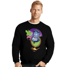 Load image into Gallery viewer, Shirts Crewneck Sweater, Unisex / Small / Black Fresh Genie Of Agrabah