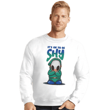 Load image into Gallery viewer, Shirts Crewneck Sweater, Unisex / Small / White Shy!
