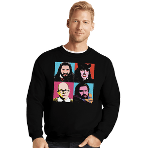 Shirts Crewneck Sweater, Unisex / Small / Black Warhol Vampires