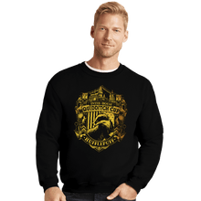 Load image into Gallery viewer, Sold_Out_Shirts Crewneck Sweater, Unisex / Small / Black Team Hufflepuff