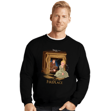 Load image into Gallery viewer, Shirts Crewneck Sweater, Unisex / Small / Black The Girl In The Fireplace