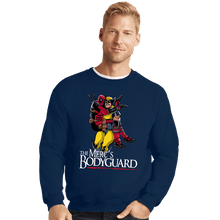Load image into Gallery viewer, Daily_Deal_Shirts Crewneck Sweater, Unisex / Small / Navy The Merc's Bodyguard