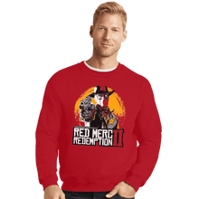 Load image into Gallery viewer, Shirts Crewneck Sweater, Unisex / Small / Red Red Merc Redemption