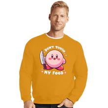 Load image into Gallery viewer, Secret_Shirts Crewneck Sweater, Unisex / Small / Gold Don't Touch My Food!