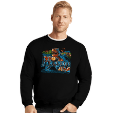 Load image into Gallery viewer, Daily_Deal_Shirts Crewneck Sweater, Unisex / Small / Black Welcome to the Neo-Jurassic Age