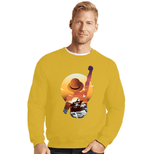 Secret_Shirts Crewneck Sweater, Unisex / Small / Gold Merry Seas