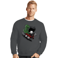 Load image into Gallery viewer, Secret_Shirts Crewneck Sweater, Unisex / Small / Charcoal Edward And Dino