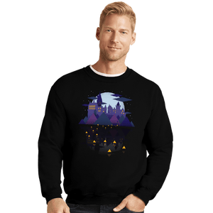 Daily_Deal_Shirts Crewneck Sweater, Unisex / Small / Black Wizard Castle