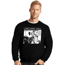 Load image into Gallery viewer, Daily_Deal_Shirts Crewneck Sweater, Unisex / Small / Black Uncanny Merc