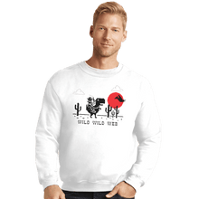 Load image into Gallery viewer, Shirts Crewneck Sweater, Unisex / Small / White Wild Wild Web