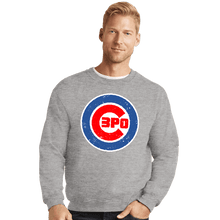 Load image into Gallery viewer, Daily_Deal_Shirts Crewneck Sweater, Unisex / Small / Sports Grey Major League Droid