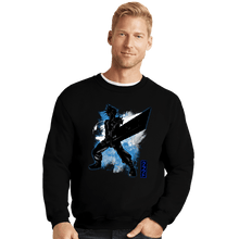 Load image into Gallery viewer, Shirts Crewneck Sweater, Unisex / Small / Black Cosmic Ex Soldier