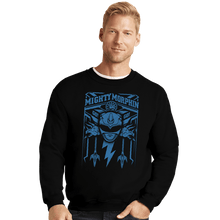 Load image into Gallery viewer, Shirts Crewneck Sweater, Unisex / Small / Black Blue Ranger