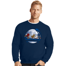 Load image into Gallery viewer, Secret_Shirts Crewneck Sweater, Unisex / Small / Navy Fast Matata!