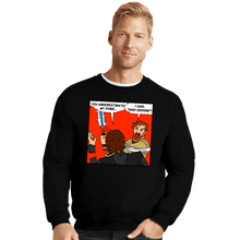 Load image into Gallery viewer, Secret_Shirts Crewneck Sweater, Unisex / Small / Black High Ground