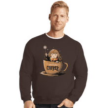 Load image into Gallery viewer, Shirts Crewneck Sweater, Unisex / Small / Dark Chocolate Accio Coffee