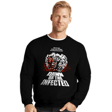 Load image into Gallery viewer, Daily_Deal_Shirts Crewneck Sweater, Unisex / Small / Black Dawn Of The Infected