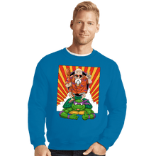 Load image into Gallery viewer, Daily_Deal_Shirts Crewneck Sweater, Unisex / Small / Sapphire Mutenroshi Ninja