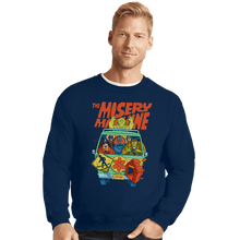 Load image into Gallery viewer, Secret_Shirts Crewneck Sweater, Unisex / Small / Navy Misery Machine