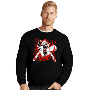 Daily_Deal_Shirts Crewneck Sweater, Unisex / Small / Black Devil Hunters