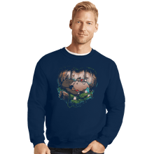 Load image into Gallery viewer, Shirts Crewneck Sweater, Unisex / Small / Navy Forest Dreamers
