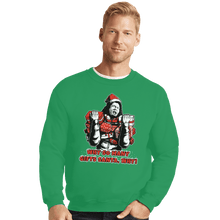 Load image into Gallery viewer, Shirts Crewneck Sweater, Unisex / Small / Irish Green Why Santa Why