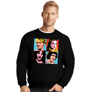 Shirts Crewneck Sweater, Unisex / Small / Black Princess Warhol