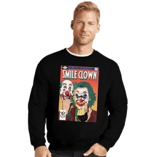 Load image into Gallery viewer, Shirts Crewneck Sweater, Unisex / Small / Black Smile Clown
