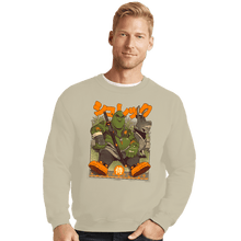Load image into Gallery viewer, Secret_Shirts Crewneck Sweater, Unisex / Small / Sand Samurai Shrek
