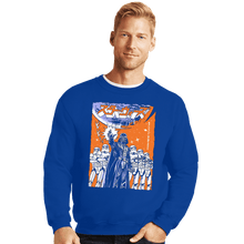 Load image into Gallery viewer, Daily_Deal_Shirts Crewneck Sweater, Unisex / Small / Royal Blue Vader JP