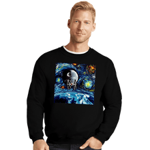 Load image into Gallery viewer, Last_Chance_Shirts Crewneck Sweater, Unisex / Small / Black Van Gogh Never Saw The Empire