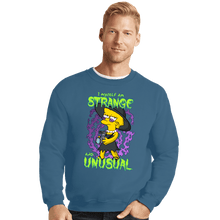 Load image into Gallery viewer, Daily_Deal_Shirts Crewneck Sweater, Unisex / Small / Indigo Blue Lydia Simpson