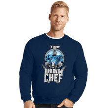Load image into Gallery viewer, Daily_Deal_Shirts Crewneck Sweater, Unisex / Small / Navy The Iron Chef