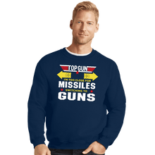 Load image into Gallery viewer, Shirts Crewneck Sweater, Unisex / Small / Navy Switching To Guns