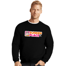 Load image into Gallery viewer, Shirts Crewneck Sweater, Unisex / Small / Black Sunken Place