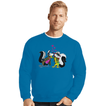 Load image into Gallery viewer, Shirts Crewneck Sweater, Unisex / Small / Sapphire No Kissing