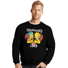 Load image into Gallery viewer, Shirts Crewneck Sweater, Unisex / Small / Black Friendzoned