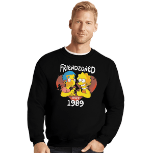 Shirts Crewneck Sweater, Unisex / Small / Black Friendzoned