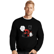Load image into Gallery viewer, Secret_Shirts Crewneck Sweater, Unisex / Small / Black Death Merc!