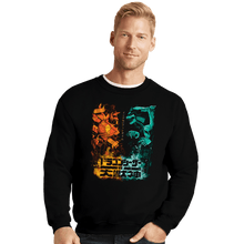 Load image into Gallery viewer, Daily_Deal_Shirts Crewneck Sweater, Unisex / Small / Black Dragon VS Beast