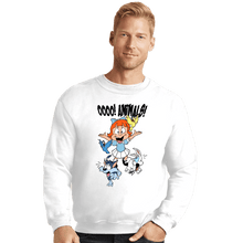 Load image into Gallery viewer, Shirts Crewneck Sweater, Unisex / Small / White Elmyra Loves Animals