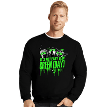 Load image into Gallery viewer, Shirts Crewneck Sweater, Unisex / Small / Black It's Not Easy Bein' Green